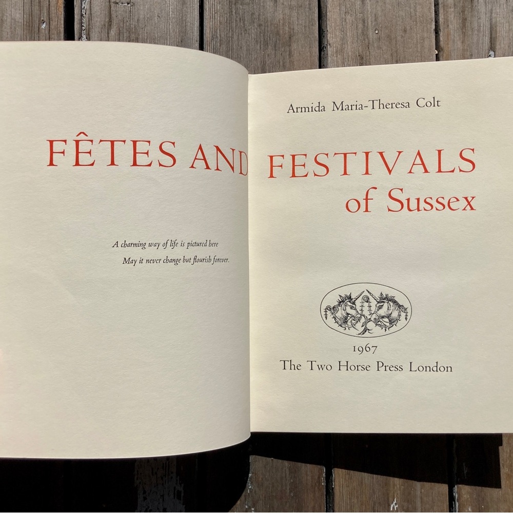 Signed 1977 Fetes & Festivals of Sussex England English Holiday Destinations - Picture 11 of 14